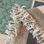 Reversible Chenille Sofa Cover in Bohemian Design