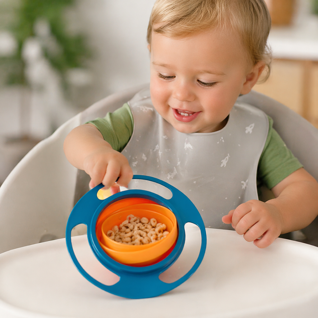 360-Degree Rotating Balance Bowl with Gyroscopic Motion