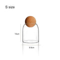 Transparent Kitchen Storage Canister with Cork Lid