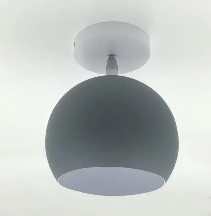 Contemporary Round Aluminum Ceiling Lamp – Nordic Macaron Style