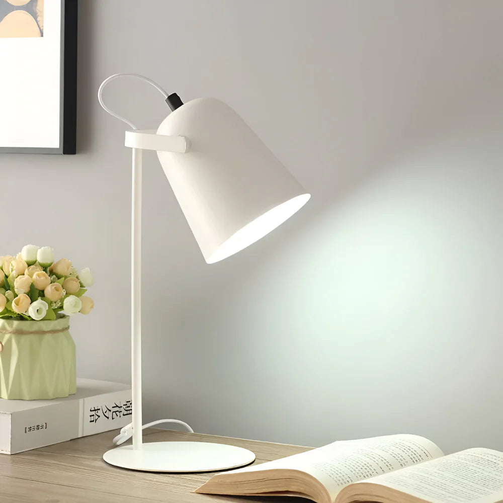 Adjustable Metal Desk Light with Rotating Shade