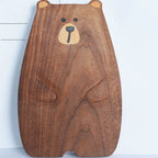 Charming Bear-Shaped Wooden Serving Board - Ideal for Entertaining