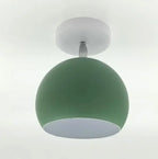 Contemporary Round Aluminum Ceiling Lamp – Nordic Macaron Style