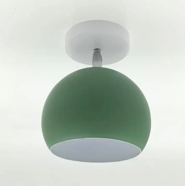Contemporary Round Aluminum Ceiling Lamp – Nordic Macaron Style