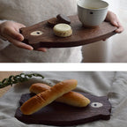Charming Bear-Shaped Wooden Serving Board - Ideal for Entertaining