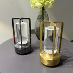 Modern LED Accent Light - Metal Cylinder Table Lamp for Decor