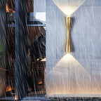 Waterproof Nordic Wall Lamp – Up & Down Modern Gold Design
