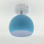 Contemporary Round Aluminum Ceiling Lamp – Nordic Macaron Style
