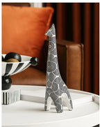 Charming Stripe Bird Accent - Modern Black & White Decor