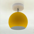 Contemporary Round Aluminum Ceiling Lamp – Nordic Macaron Style