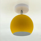 Contemporary Round Aluminum Ceiling Lamp – Nordic Macaron Style