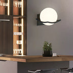 Contemporary Glass Globe Wall Sconce - European Design