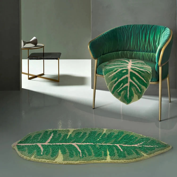 Tropical Serenity Bath Mat - Soft and Absorbent Area Rug