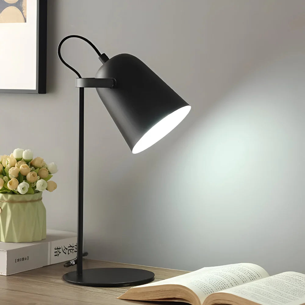 Adjustable Metal Desk Light with Rotating Shade