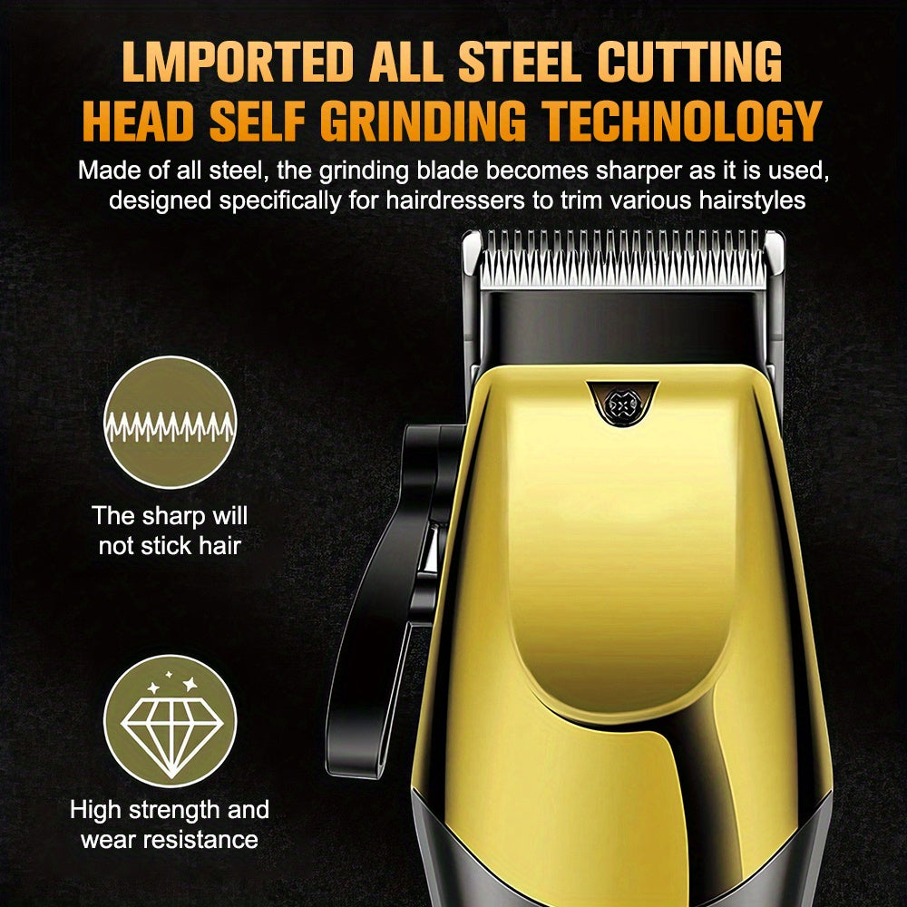 Rechargeable Cordless Hair Clipper and Trimmer Grooming Set