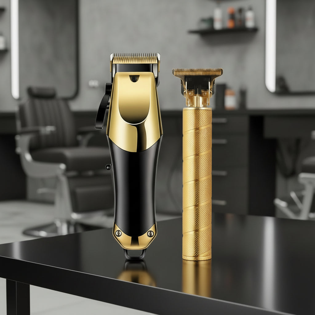 Rechargeable Cordless Hair Clipper and Trimmer Grooming Set