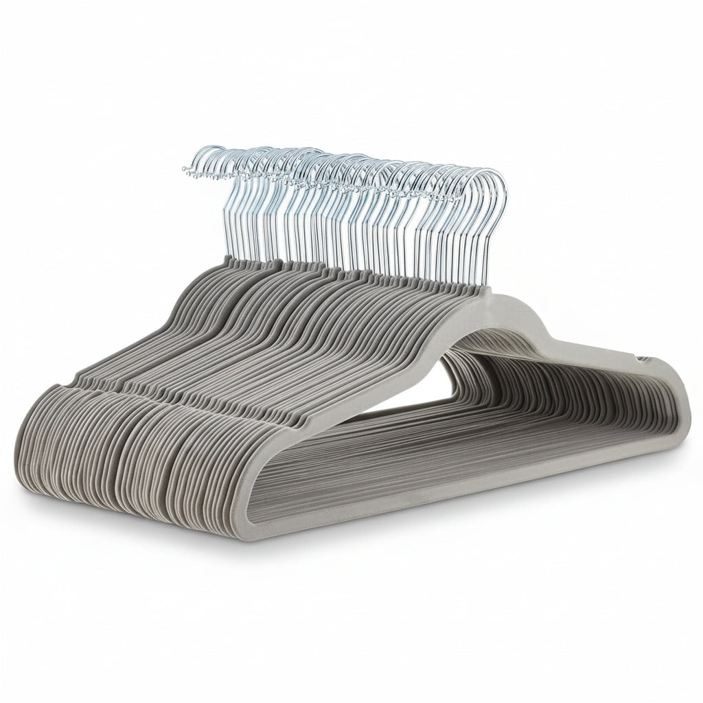 Non-Slip Velvet Slim Hangers for Closet Organization – Set of 10