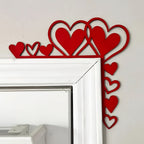 Acrylic Heart-Shaped Mirror Wall Sticker - Decorative Room Accent