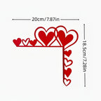 Acrylic Heart-Shaped Mirror Wall Sticker - Decorative Room Accent