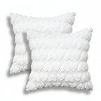Pink Polyester Throw Pillow Covers with Heart Design for Valentine's Day