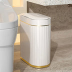 Modern Bathroom Trash Can with Touchless Sensor Technology