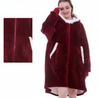 Thick Hooded Blanket for Warmth - Cozy Wearable Design