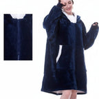 Thick Hooded Blanket for Warmth - Cozy Wearable Design