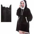 Thick Hooded Blanket for Warmth - Cozy Wearable Design