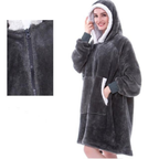 Thick Hooded Blanket for Warmth - Cozy Wearable Design