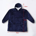 Thick Hooded Blanket for Warmth - Cozy Wearable Design