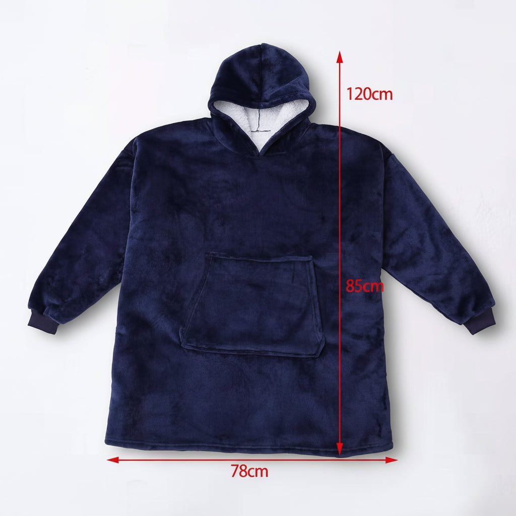 Thick Hooded Blanket for Warmth - Cozy Wearable Design