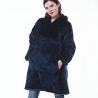 Thick Hooded Blanket for Warmth - Cozy Wearable Design