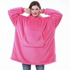 Thick Hooded Blanket for Warmth - Cozy Wearable Design