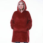 Thick Hooded Blanket for Warmth - Cozy Wearable Design