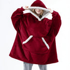 Thick Hooded Blanket for Warmth - Cozy Wearable Design