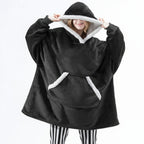Thick Hooded Blanket for Warmth - Cozy Wearable Design