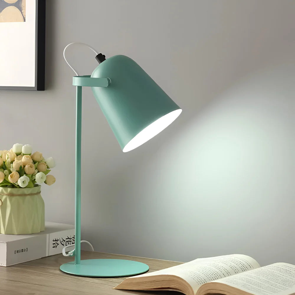 Adjustable Metal Desk Light with Rotating Shade