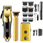 Rechargeable Cordless Hair Clipper and Trimmer Grooming Set