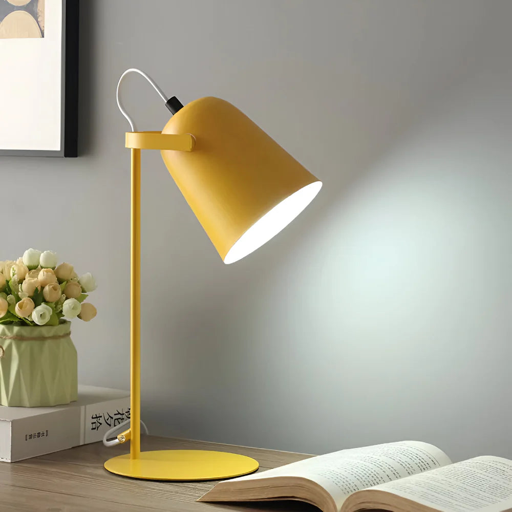 Adjustable Metal Desk Light with Rotating Shade