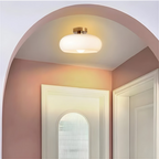 Contemporary Amber Glass Ceiling Light Fixture for Home Decoration