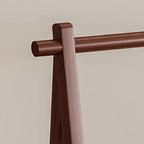 Entryway Storage Solution – Bamboo Coat Rack with Rattan Basket