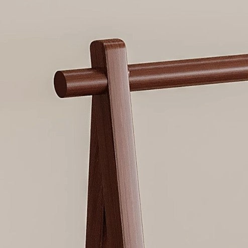 Entryway Storage Solution – Bamboo Coat Rack with Rattan Basket