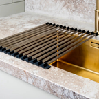 Over-Sink Dish Drying Rack with Rolling Design