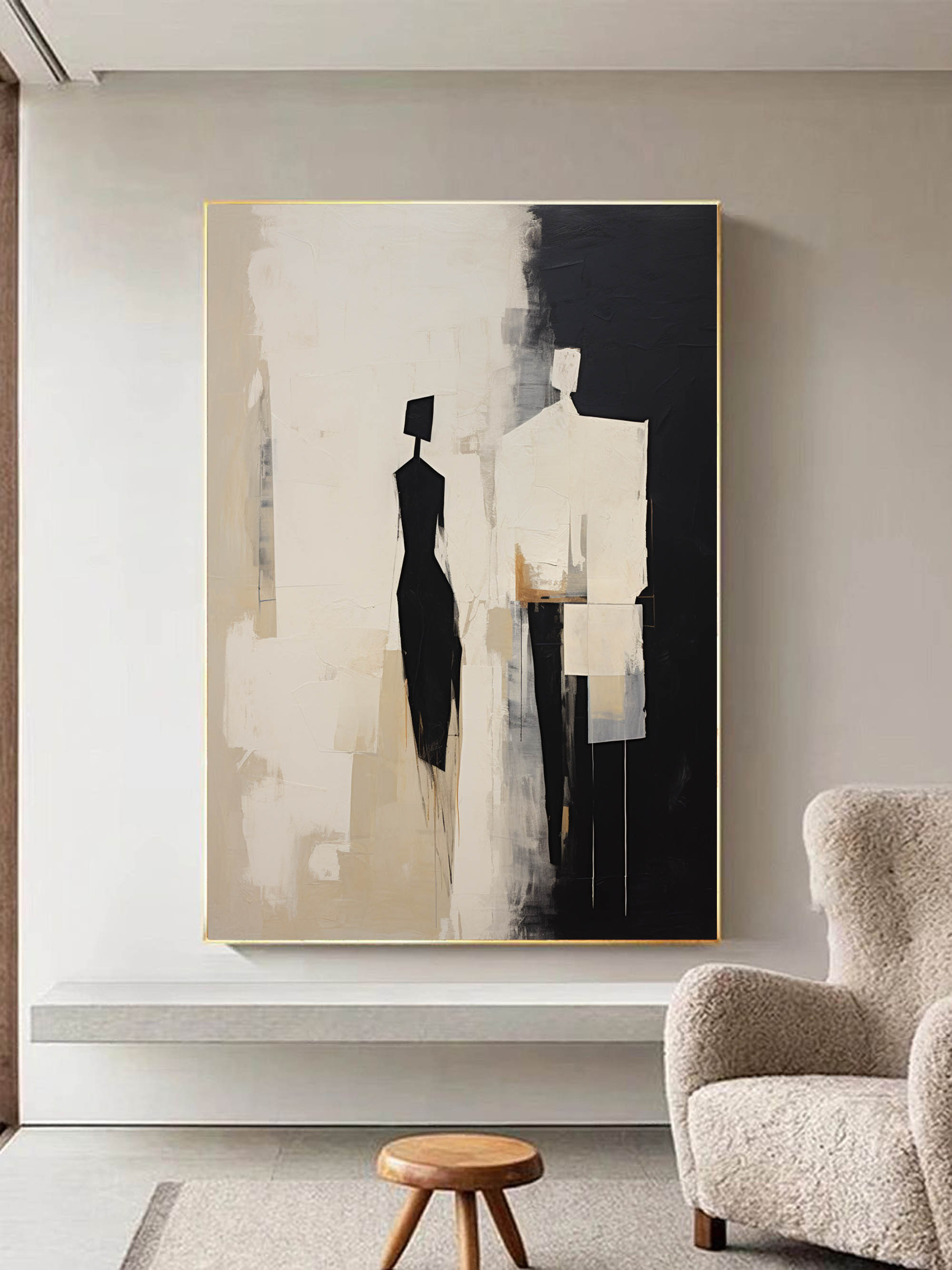 Abstract Canvas Wall Art – Modern Minimalist Design for Contemporary Spaces