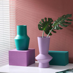 Colorful Ceramic Flower Vase - Artisan Home Decoration