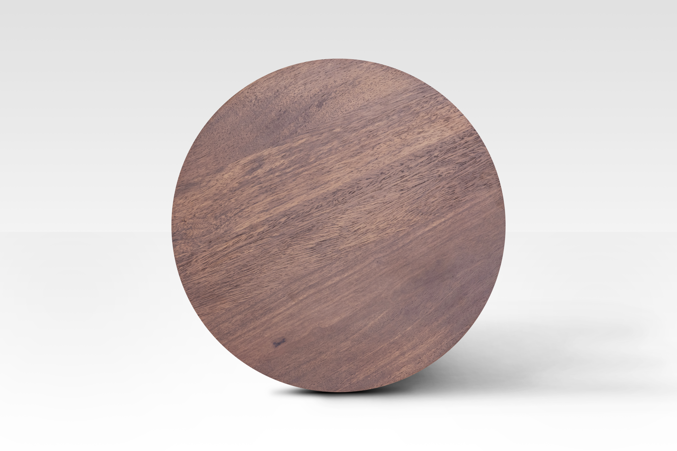 Small End Table in Warm Walnut - Handcrafted Mango Wood with Hourglass Shape