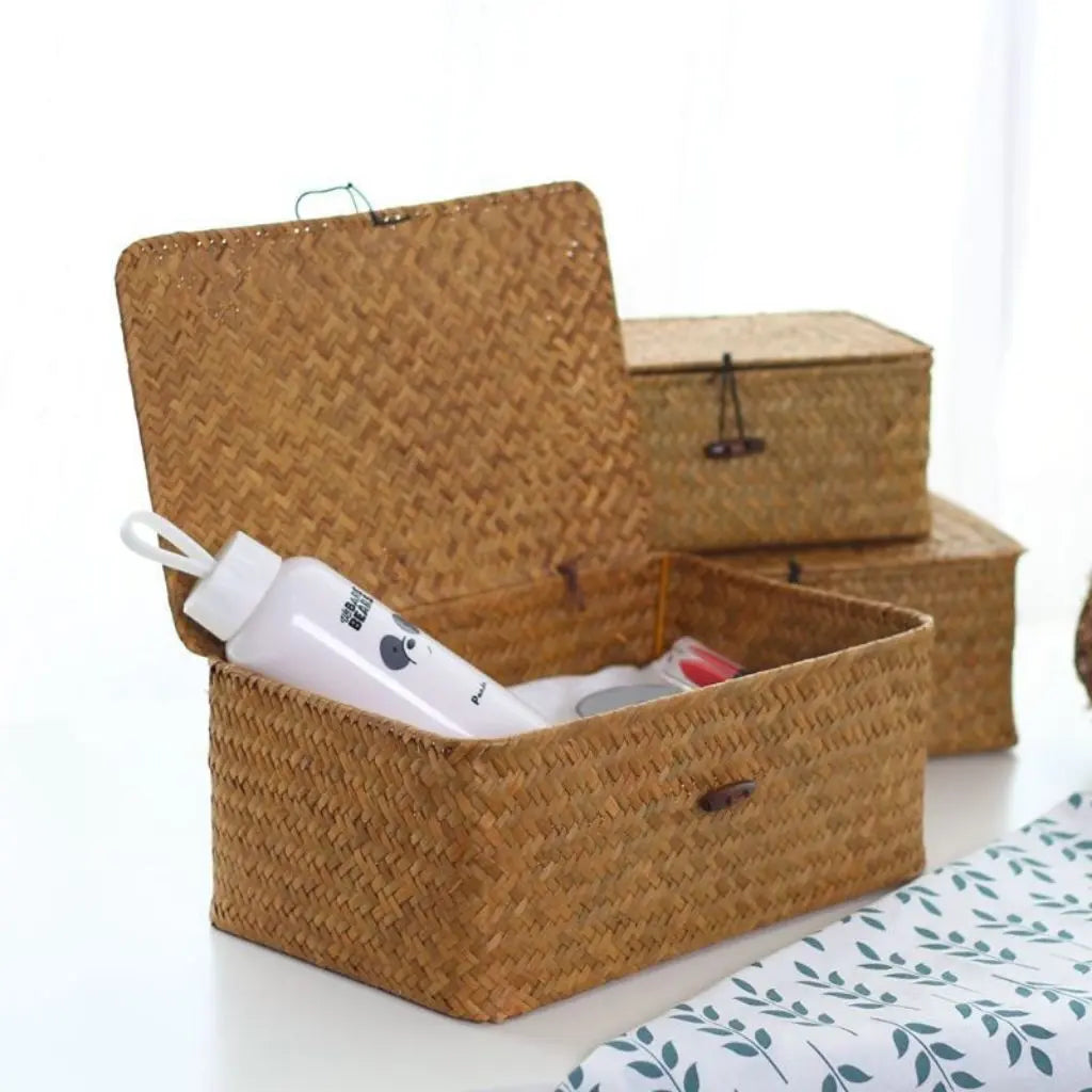 Eco-Friendly Woven Seaweed Storage Container
