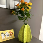 Artistic Home Decor - Unique Star Fruit Shaped Handmade Ceramic Vase