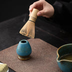 4-Piece Matcha Tea Set with Bowl, Spoon, Bamboo Whisk & Holder