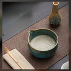 4-Piece Matcha Tea Set with Bowl, Spoon, Bamboo Whisk & Holder
